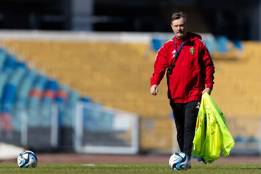 Head coach Peter Gerhardsson of Sweden