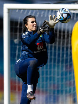 Goalkeeper Zecira Musovic of Sweden
