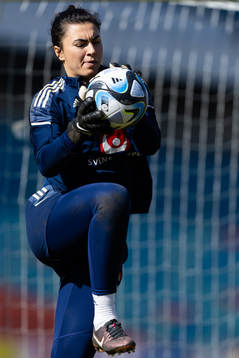 Goalkeeper Zecira Musovic of Sweden