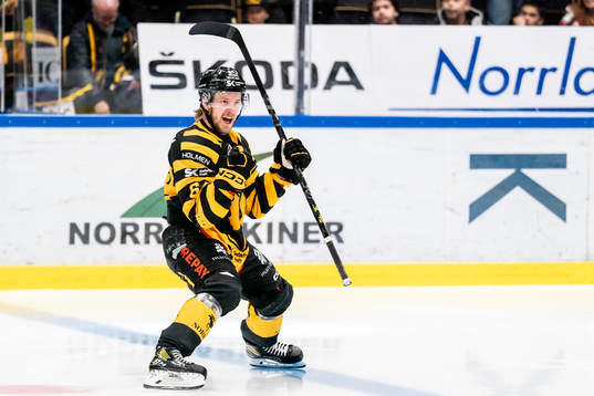Skellefteås Jonathan Pudas jublar