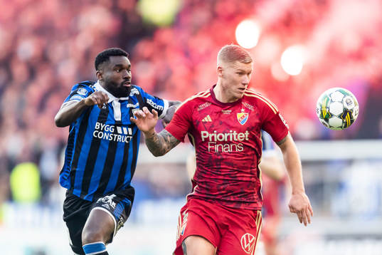 Sirius Patrick Nwadike och Djurgårdens Victor Edvardsen