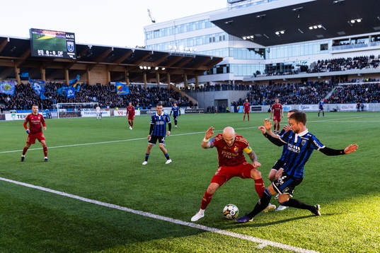 Djurgårdens Magnus Eriksson och Sirius Dennis Widgren