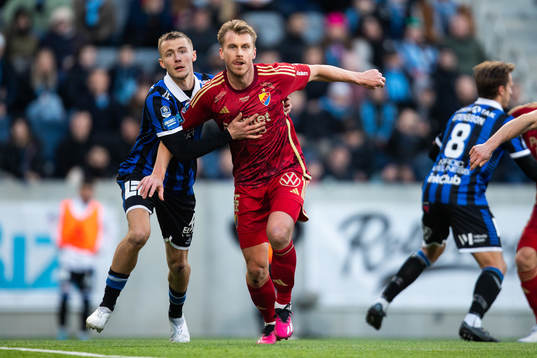 Sirius Melker Heier och Djurgårdens Rasmus Schuller