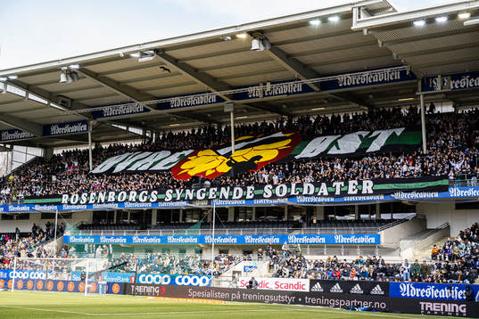 Spectators in the stands