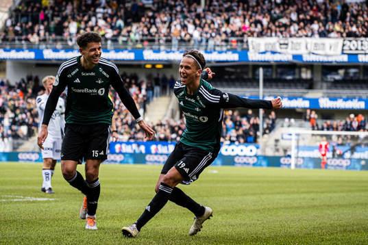 Adrian Pereira of Rosenborg celebrates