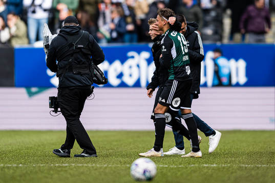 Adrian Pereira of Rosenborg celebrates