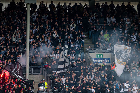 Spectators in the stands