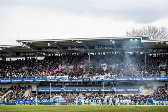 Spectators in the stands