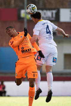 AFC Eskilstunas Simon Karlsson Adjei och GIF Sundsvalls