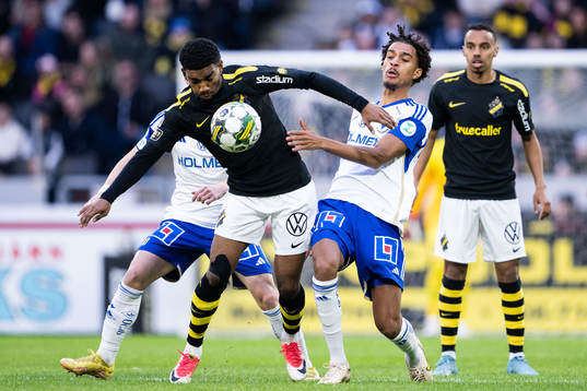 AIKs Alexander Fesshaie Beraki och IFK Norrköpings Jesper