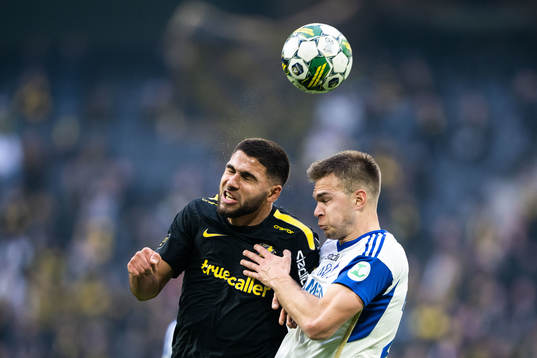 AIKs Omar Faraj och IFK Norrköpings Wille Jakobsson