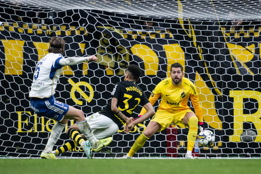 IFK Norrköpings Christoffer Nyman och AIKs målvakt