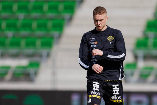 Elfsborgs Sebastian Holmen före fotbollsmatchen i