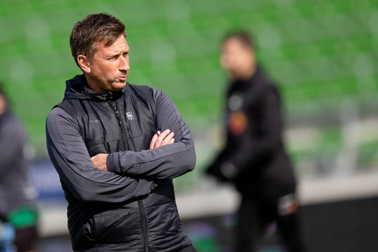 Varbergs assisterande tränare Fredrik Danielsson
