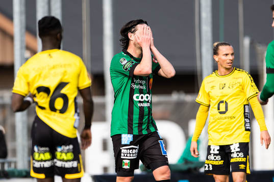 Varbergs Robin Tranberg deppar