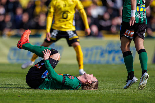 Varbergs Hampus Zackrisson har ont
