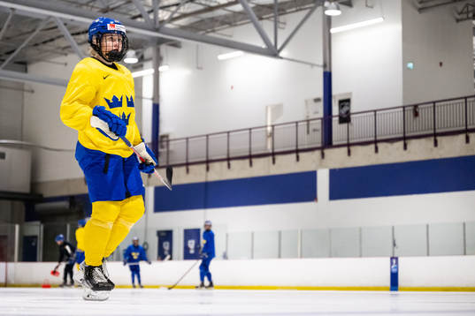 Lina Ljungblom of Sweden at a practice session the 2023