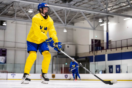 Sara Hjalmarsson of Sweden at a practice session the 2023