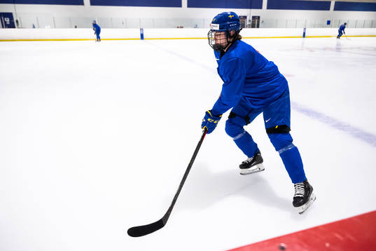 Nathalie Lidman of Sweden at a practice session the 2023