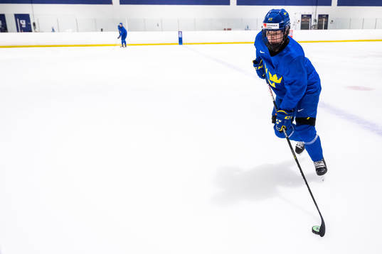 Nathalie Lidman of Sweden at a practice session the 2023