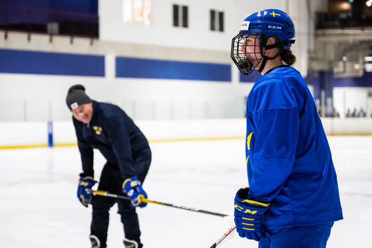 Nathalie Lidman of Sweden at a practice session the 2023