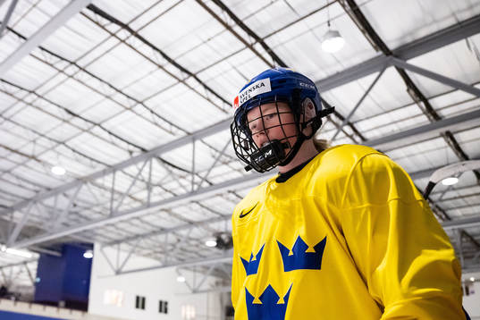 Sara Hjalmarsson of Sweden at a practice session the 2023