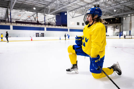 Lina Ljungblom of Sweden at a practice session the 2023