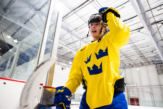 Mira Jungåker of Sweden at a practice session the 2023