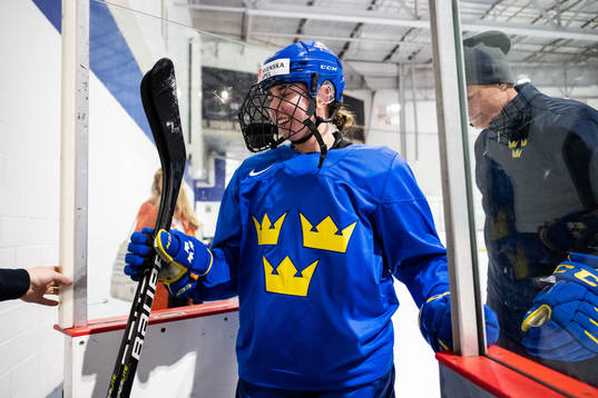 Nathalie Lidman of Sweden at a practice session the 2023
