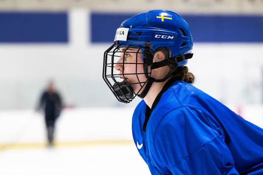 Nathalie Lidman of Sweden at a practice session the 2023