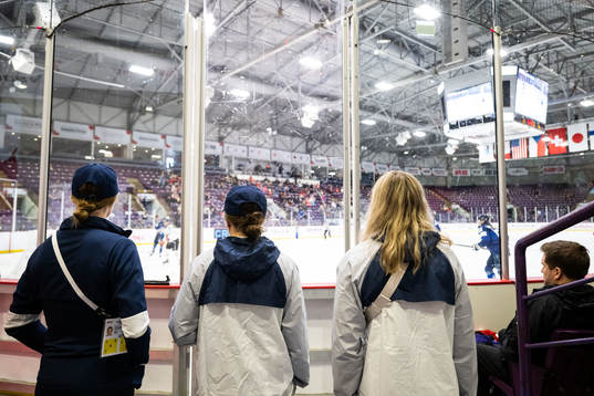 Sara Hjalmarsson, Anna Kjellbin and Hanna Olsson  of Sweden