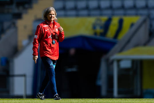 Head coach Hege Riise of Norway