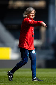 Head coach Hege Riise of Norway