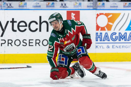 Frölundas Max Friberg har ont