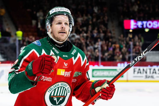 Frölundas Max Friberg jublar