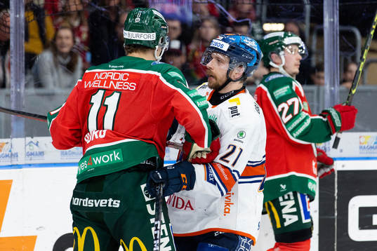 Frölundas Erik Borg och Växjös Brian Cooper