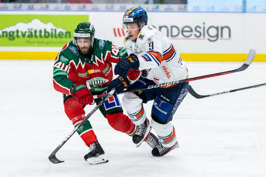 Frölundas Petteri Lindbohm och Växjös Victor Stjernborg