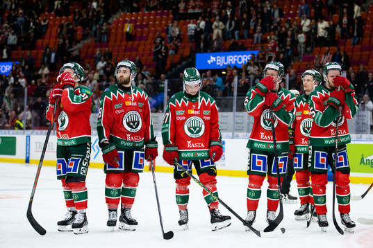 Frölundas Ryan Lasch, Anthony Greco, Jere Innala, Otto