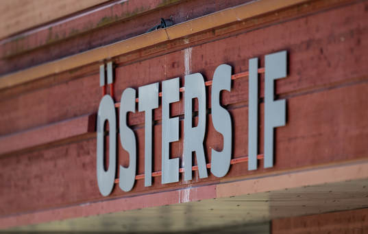 Texten Östers IF på Visma Arena