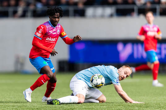 Helsingborgs Benjamin Acquah och Gefles Oscar Lundin