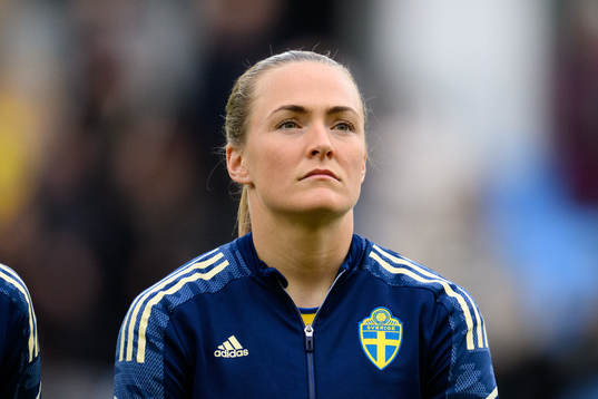 Magdalena Eriksson of Sweden at lineup