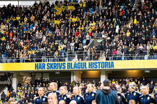 Spectators in the stand