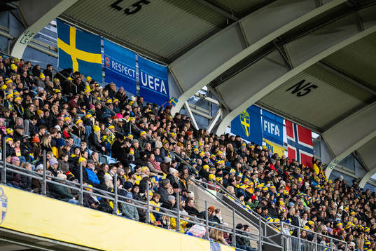 Spectators in the stands
