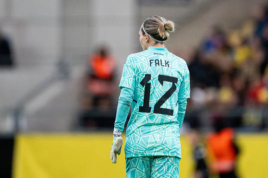 Goalkeeper Jennifer Falk of Sweden