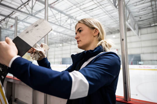 Goaltender Emma Söderberg of Sweden