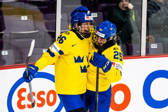 Hanna Olsson of Sweden celebrates