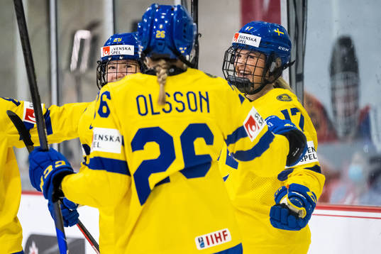 Sofie Lundin of Sweden celebrates