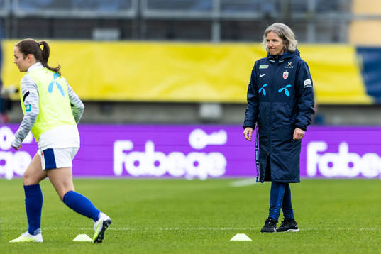 Head coach Hege Riise of Norway