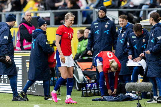Ada Hegerberg of Norway leaves the pitch