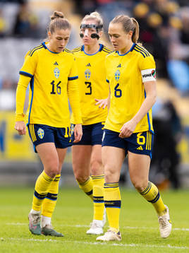 Filippa Angeldahl, Linda Sembrant and Magdalena Eriksson of